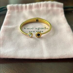 Kate Spade Gold Bangle with Crystal Detail